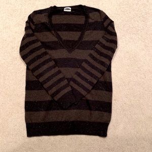 Madewell Wallace Marled Black & Brown Sweater